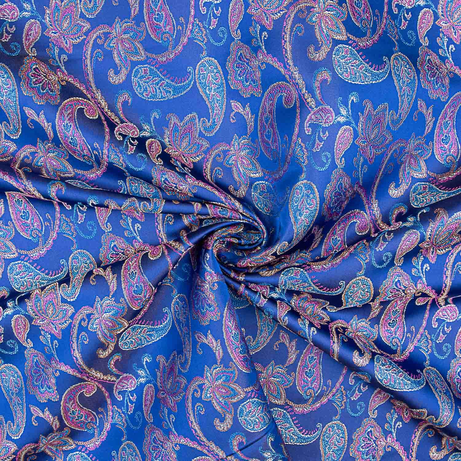 Electric Blue Jacquard Cashmere - Ribes y Casals