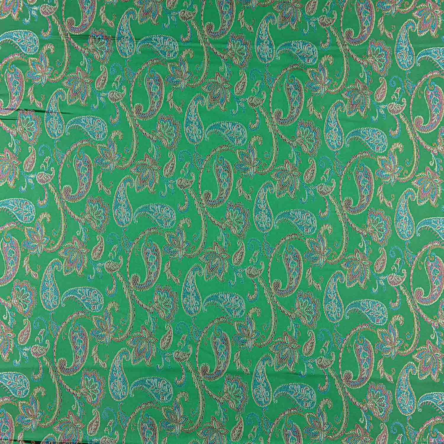 Emerald Green Jacquard Cashmere - Ribes y Casals