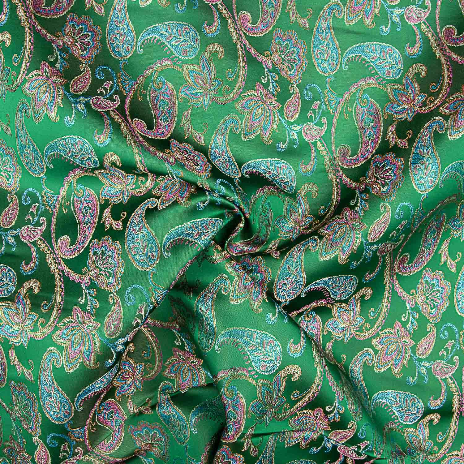 Emerald Green Jacquard Cashmere - Ribes y Casals