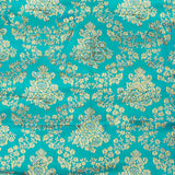 Turquoise Jacquard with Gold Lurex - Ribes y Casals