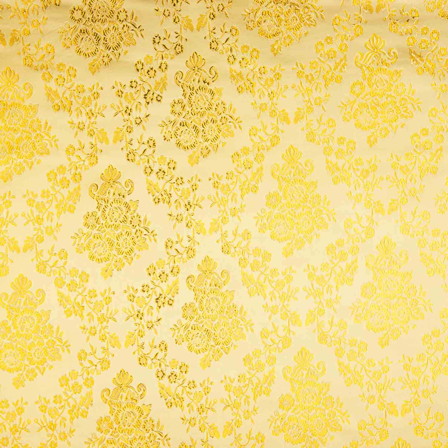 Yellow Jacquard with Gold Lurex - Ribes y Casals