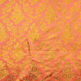 Salmon Orange Jacquard with Gold Lurex - Ribes y Casals