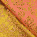 Salmon Orange Jacquard with Gold Lurex - Ribes y Casals