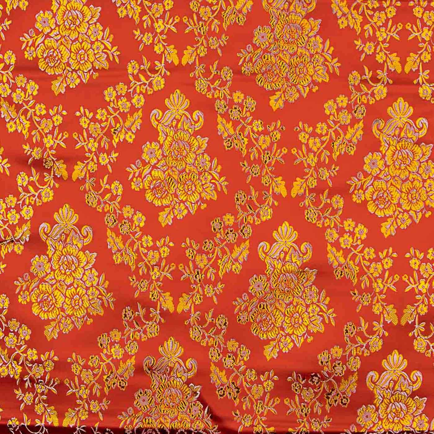 Red Jacquard with Gold Lurex - Ribes y Casals