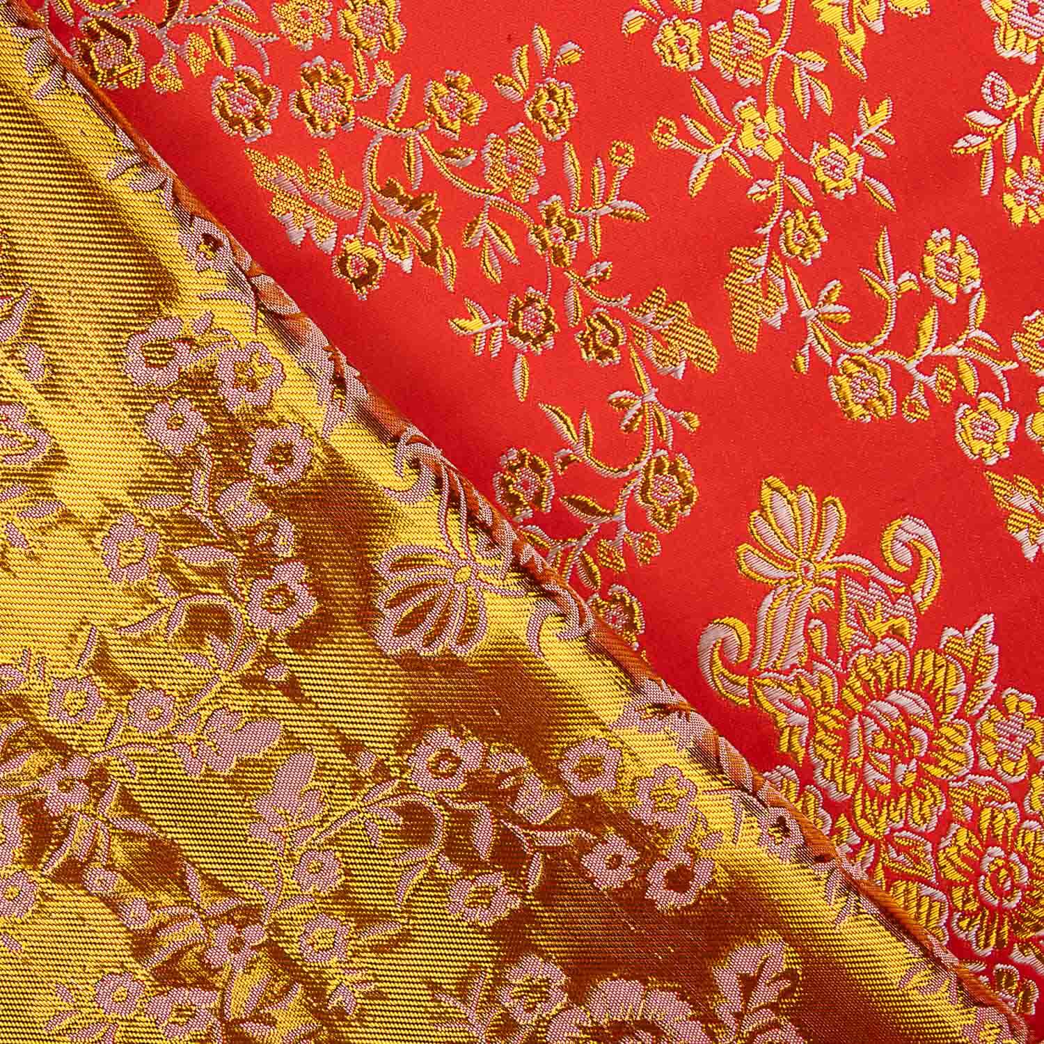 Red Jacquard with Gold Lurex - Ribes y Casals