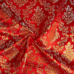 Red Jacquard with Gold Lurex - Ribes y Casals