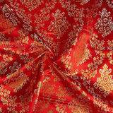 Red Jacquard with Gold Lurex - Ribes y Casals