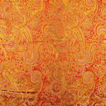 Red Jacquard with Gold Lurex Cashmere - Ribes y Casals