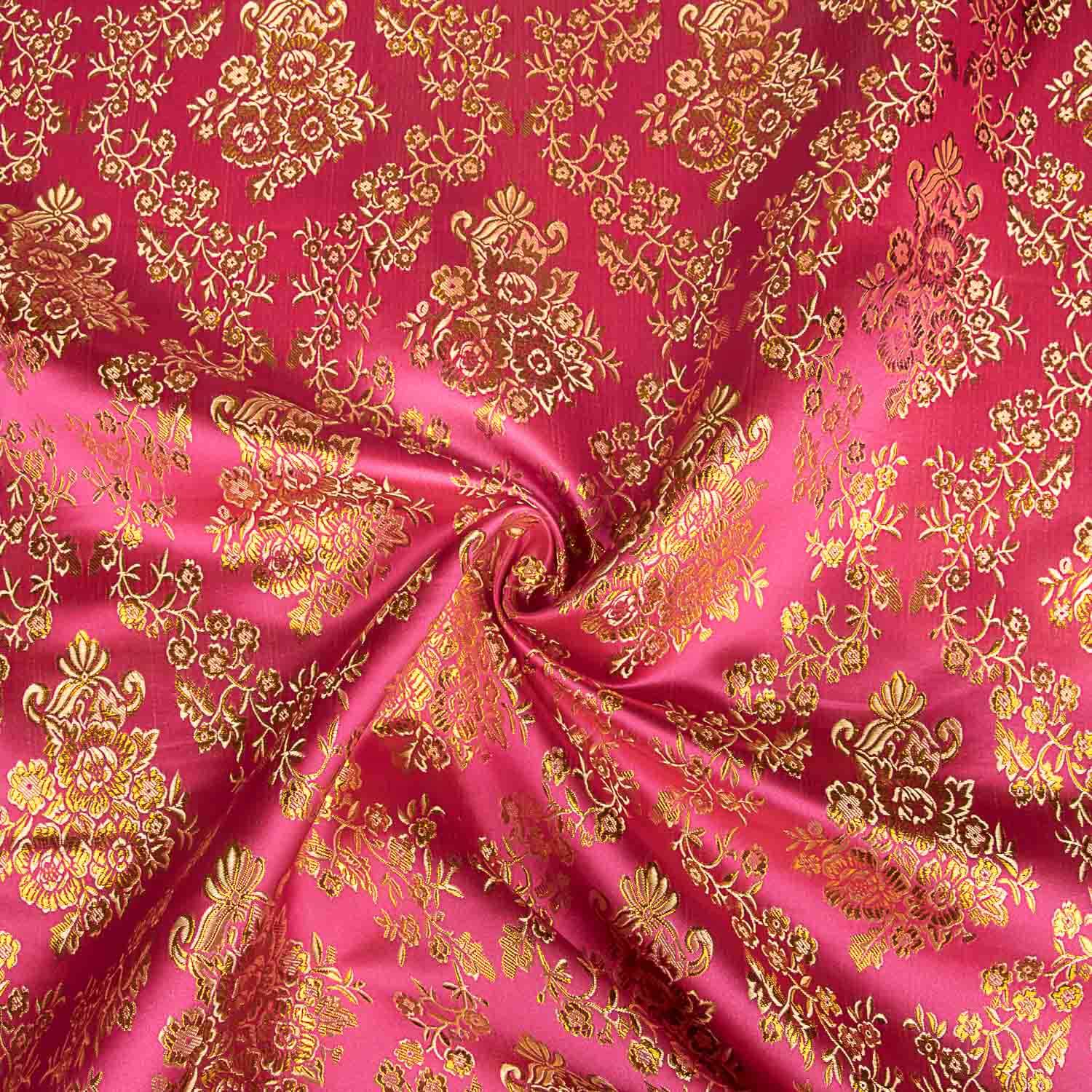 Pink Jacquard with Gold Lurex - Ribes y Casals