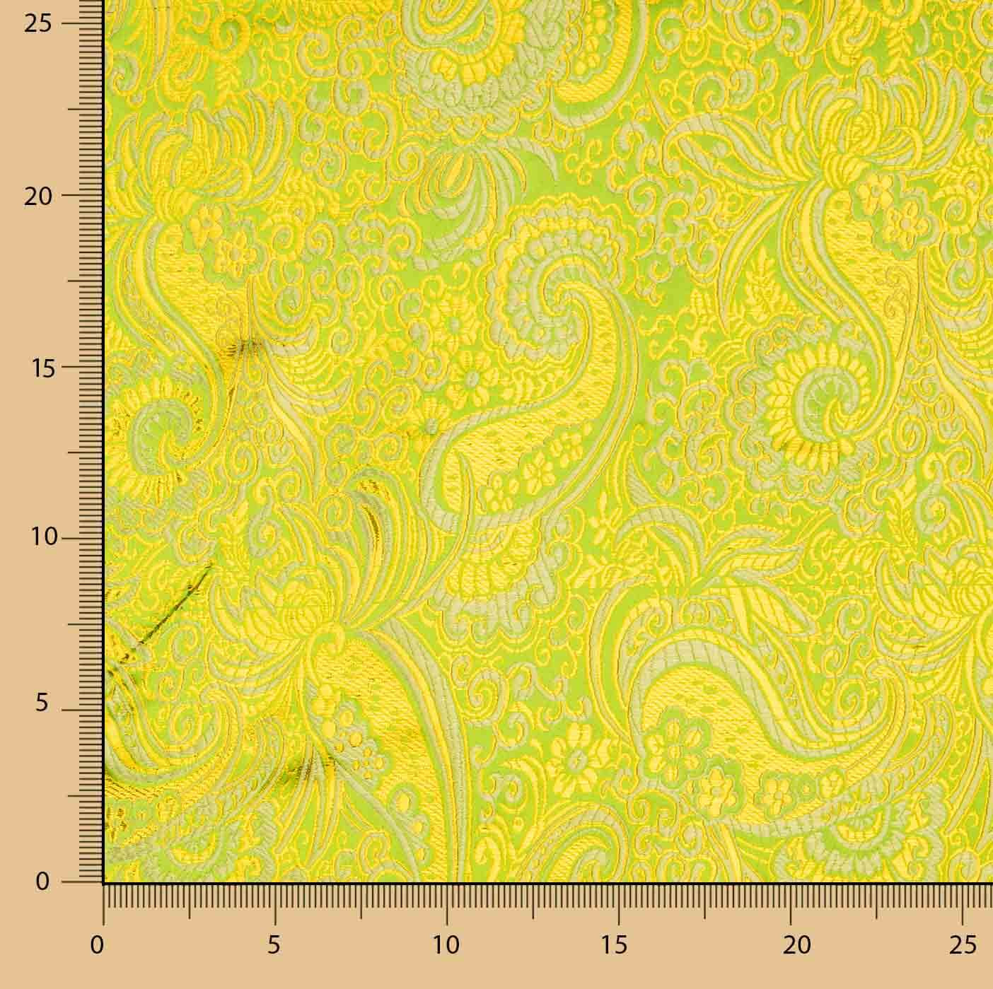 Green Jacquard with Gold Lurex - Ribes y Casals