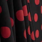 Koshibo Polka Dots 33mm Black-Red - Ribes y Casals