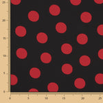 Koshibo Polka Dots 33mm Black-Red - Ribes y Casals
