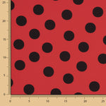 Koshibo Polka Dots 33mm Red-Black - Ribes y Casals