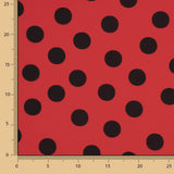 Koshibo Polka Dots 33mm Red-Black - Ribes y Casals