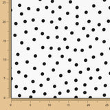 Koshibo Polka Dots 7mm White-Black - Ribes y Casals