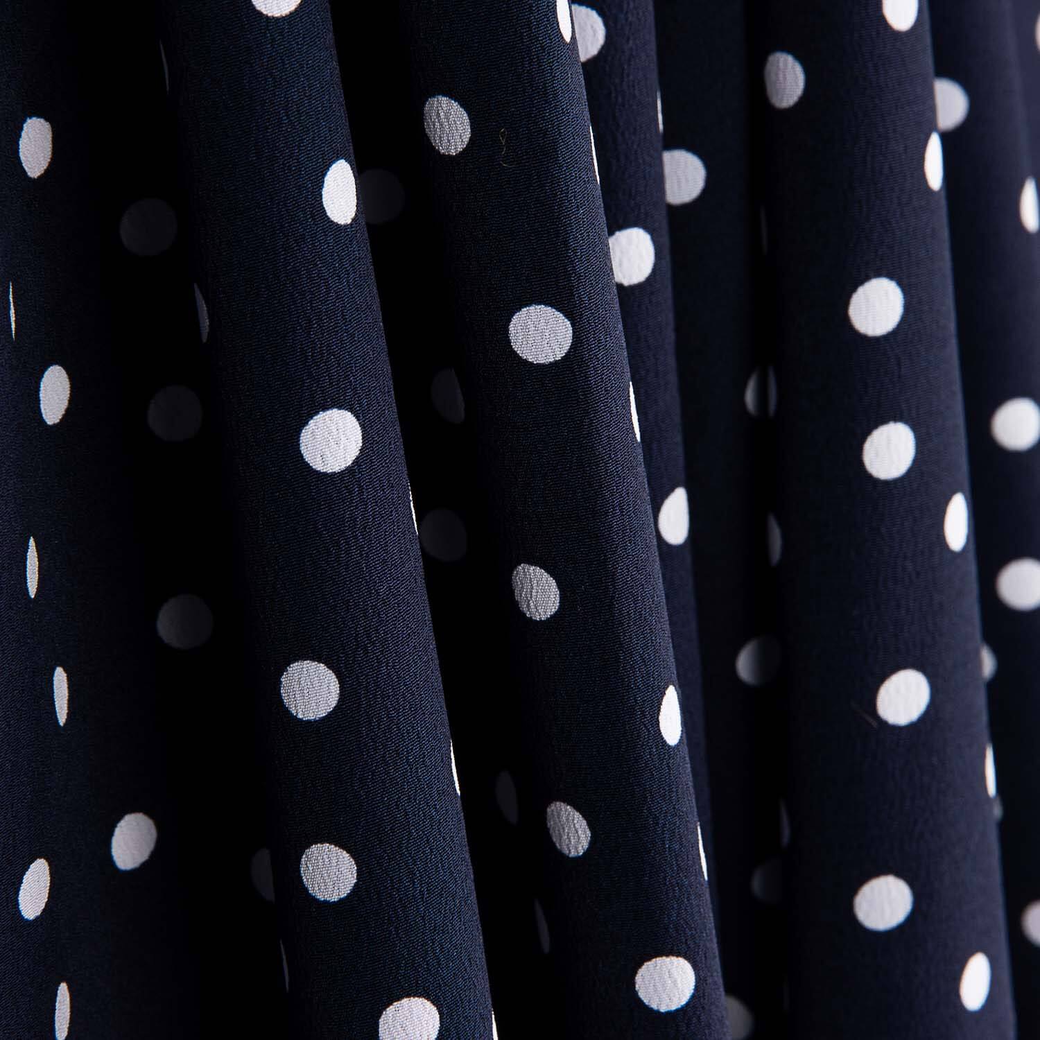 Koshibo Polka Dots 7mm Navy Blue-White - Ribes y Casals