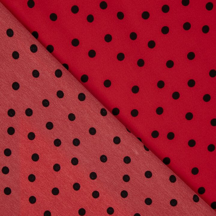 Koshibo Polka Dots 7mm Red-Black - Ribes y Casals