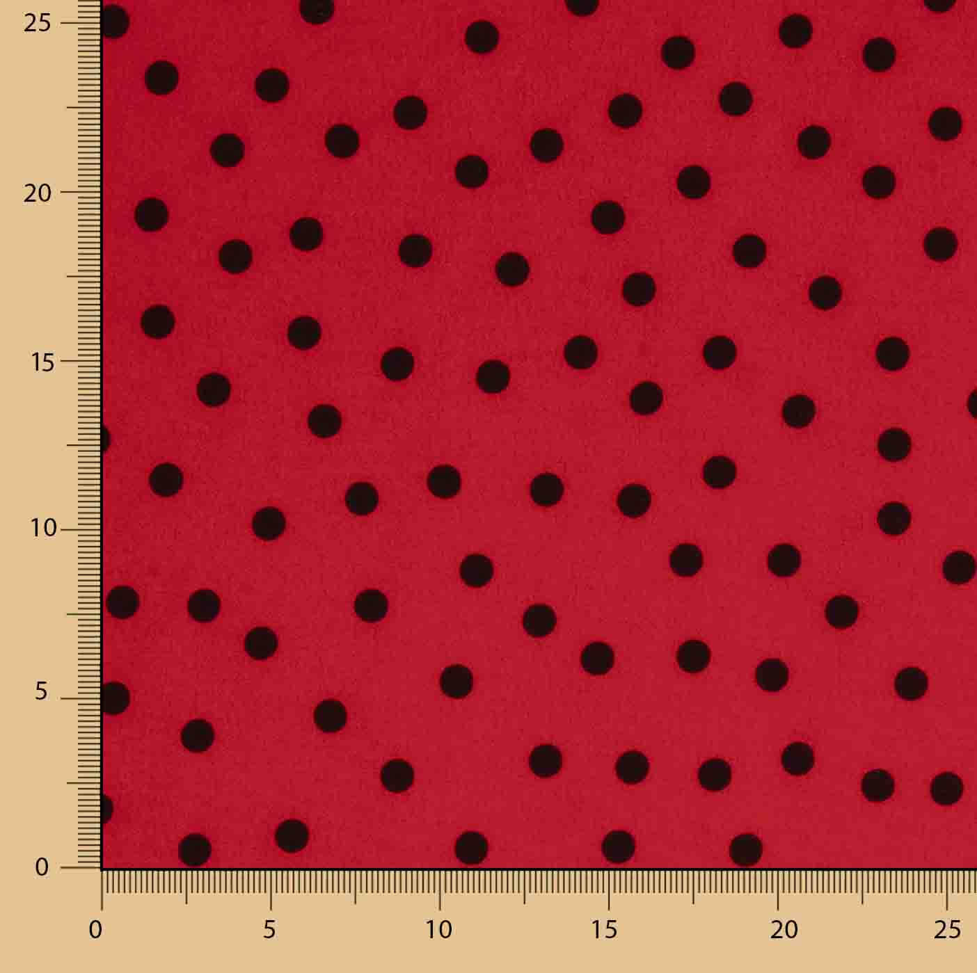 Koshibo Polka Dots 7mm Red-Black - Ribes y Casals