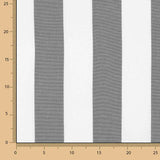 Outdoor Teflon Grey Stripes Canvas 320cm - Ribes y Casals