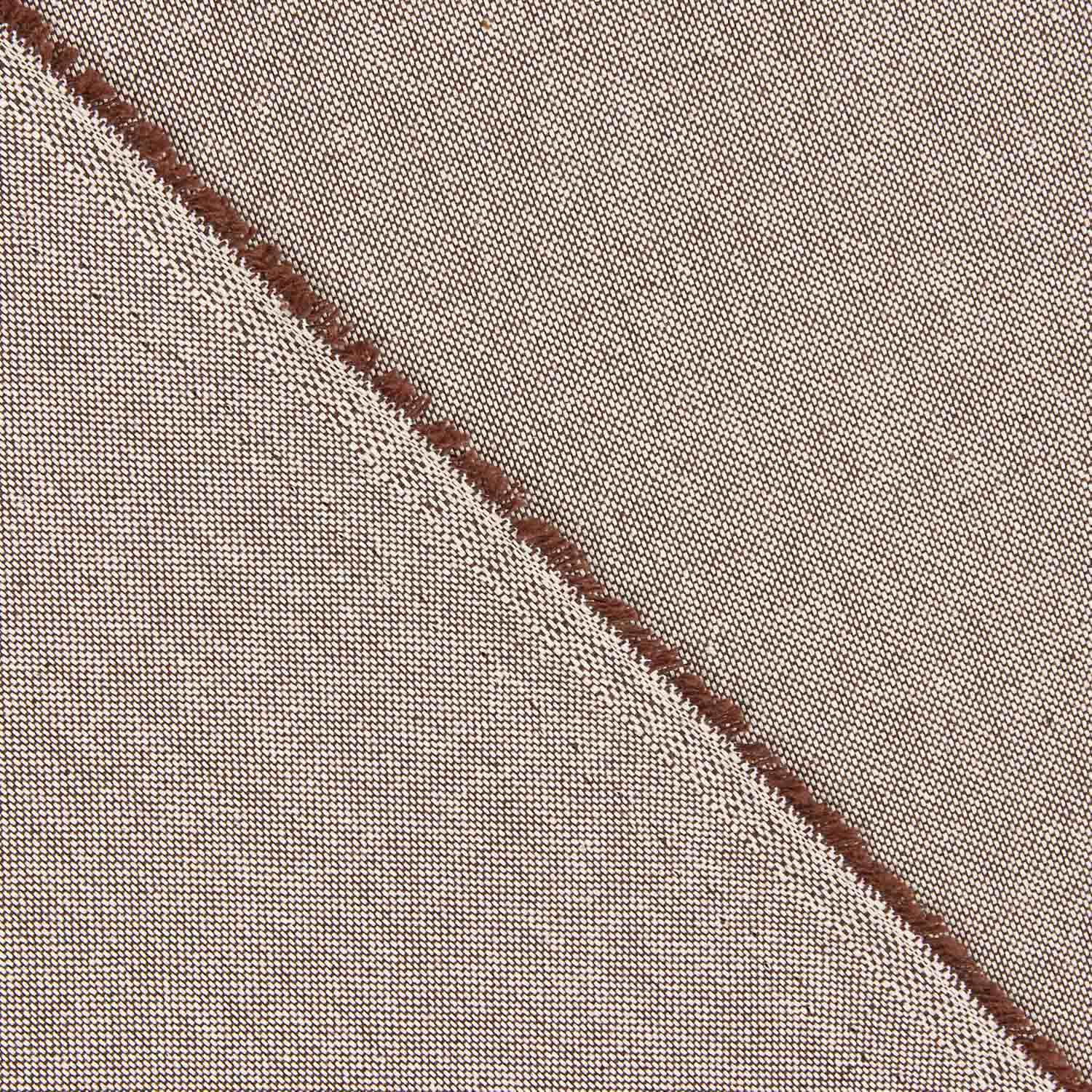 Rustic Culla Solid Brown Vigore Fabric - Ribes y Casals