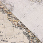 Vintage World Map Printed Canvas - Ribes y Casals