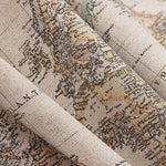 Vintage World Map Printed Canvas - Ribes y Casals