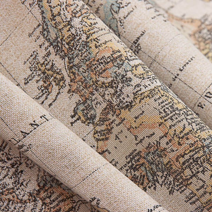 Vintage World Map Printed Canvas - Ribes y Casals