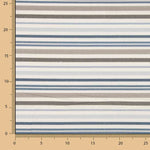 Blue and Beige Stripe-Patterned Printed Canvas  - Ribes y Casals