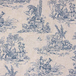 Blue Printed Canvas with Country Scenes - Ribes y Casals