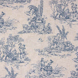 Blue Printed Canvas with Country Scenes - Ribes y Casals