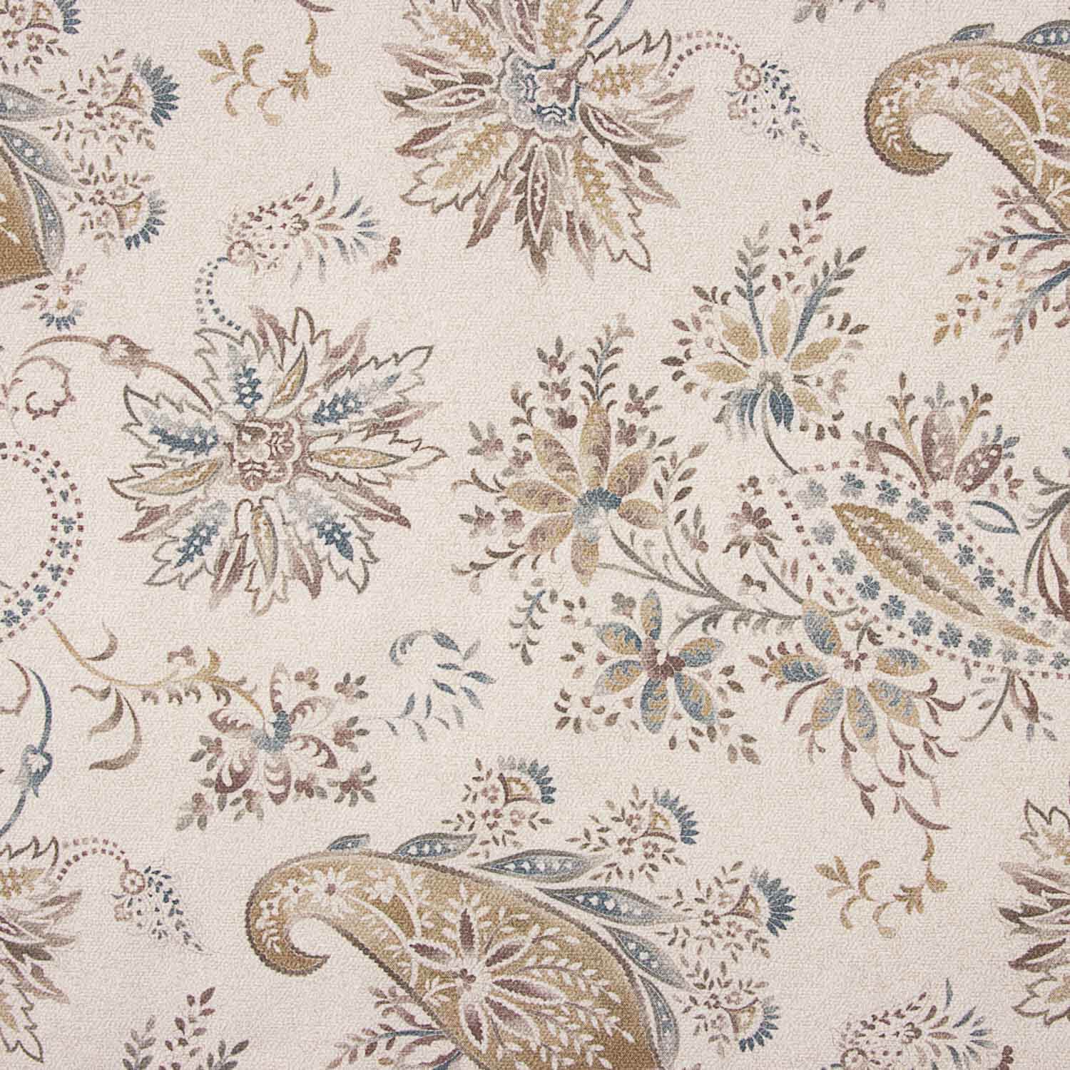 Loneta Estampada Cachemir Tonos Tierra - Ribes y Casals