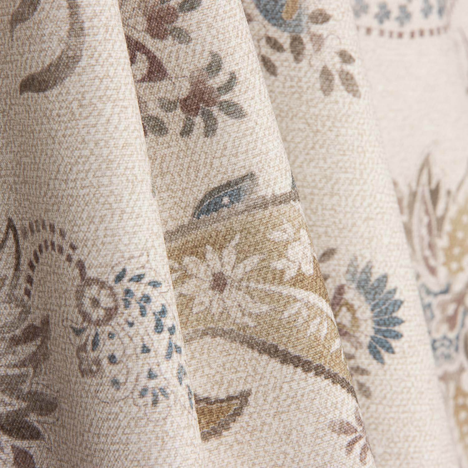 Loneta Estampada Cachemir Tonos Tierra - Ribes y Casals