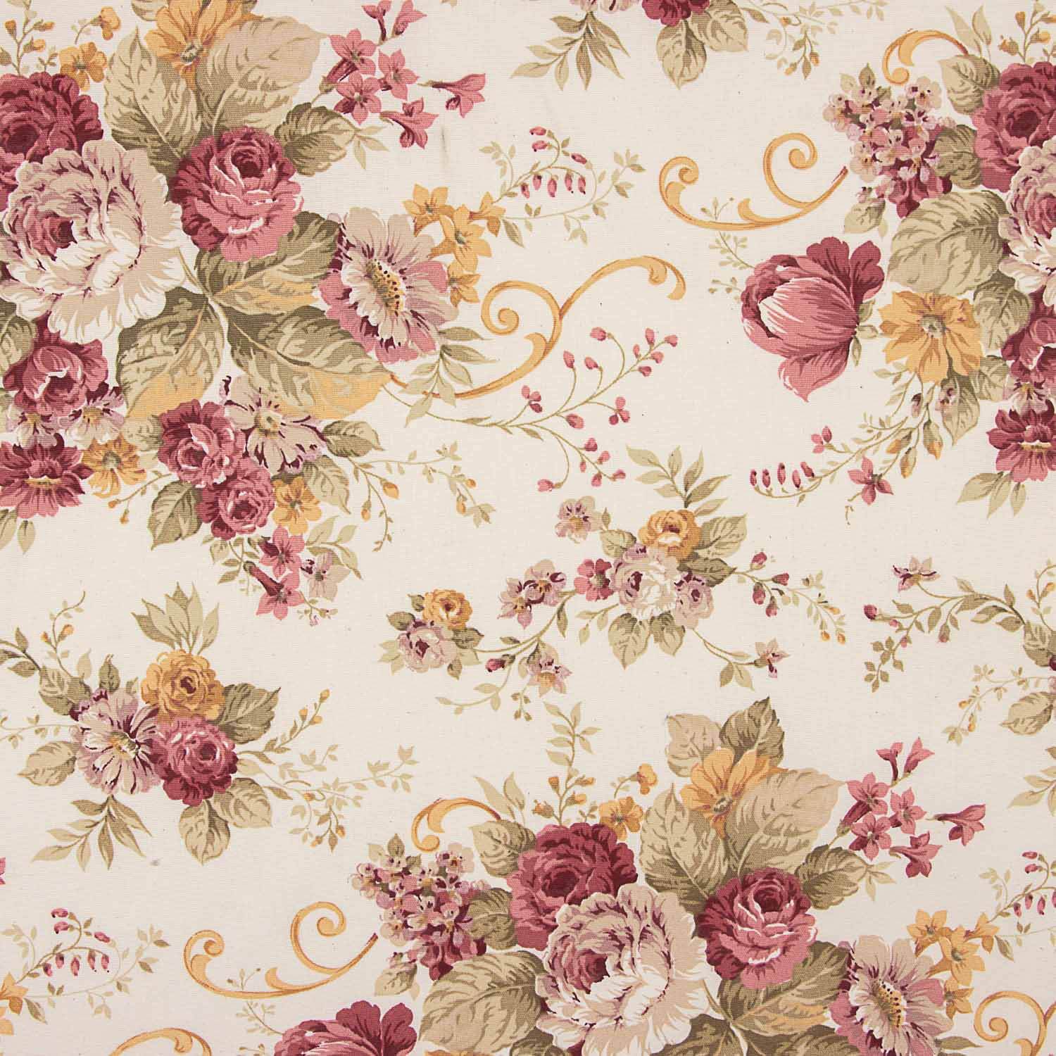 Classic Floral Print Canvas - Ribes y Casals