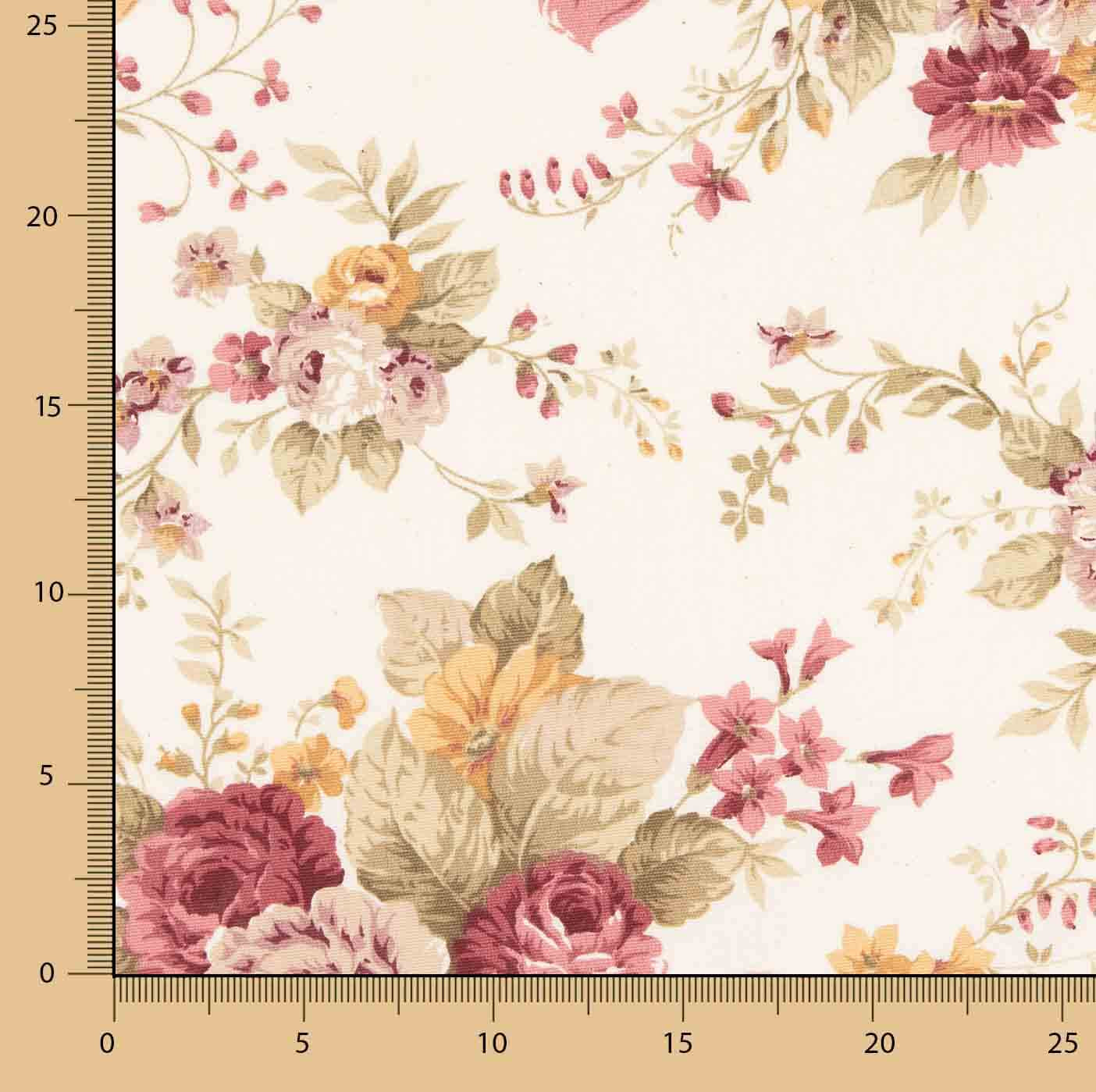 Classic Floral Print Canvas - Ribes y Casals