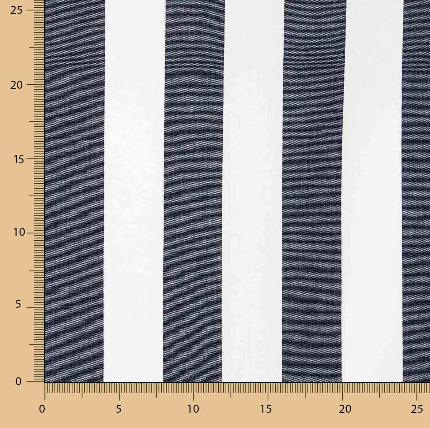 Teflon Outdoor Canvas, Navy Stripes, 320 cm - Ribes y Casals