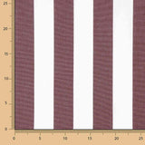 Outdoor Teflon Stripes Burgundy 320 cm - Ribes y Casals
