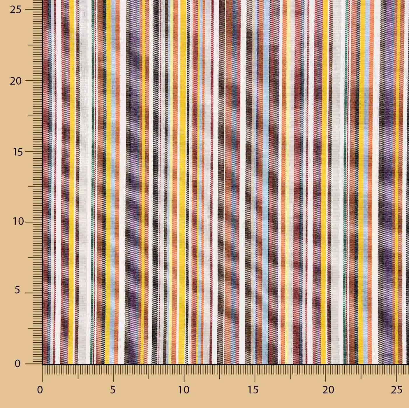 Multicoloured Stripes Teflon Outdoor Canvas 320 cm - Ribes y Casals