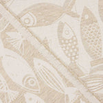 Beige Jacquard Fish Canvas - Ribes y Casals