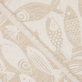 Beige Jacquard Fish Canvas - Ribes y Casals