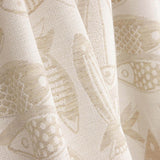 Beige Jacquard Fish Canvas - Ribes y Casals