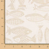 Beige Jacquard Fish Canvas - Ribes y Casals