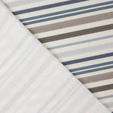 Blue and Beige Stripe-Patterned Printed Canvas  - Ribes y Casals