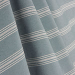 Denim Cotton Canvas with White Stripes - Ribes y Casals