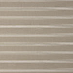 Beige Cotton Canvas with White Stripes - Ribes y Casals