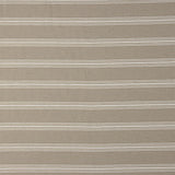 Beige Cotton Canvas with White Stripes - Ribes y Casals