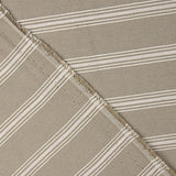 Beige Cotton Canvas with White Stripes - Ribes y Casals