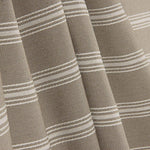 Beige Cotton Canvas with White Stripes - Ribes y Casals
