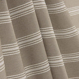 Beige Cotton Canvas with White Stripes - Ribes y Casals