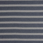 Navy Blue Cotton Canvas with White Stripes - Ribes y Casals