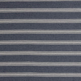 Navy Blue Cotton Canvas with White Stripes - Ribes y Casals